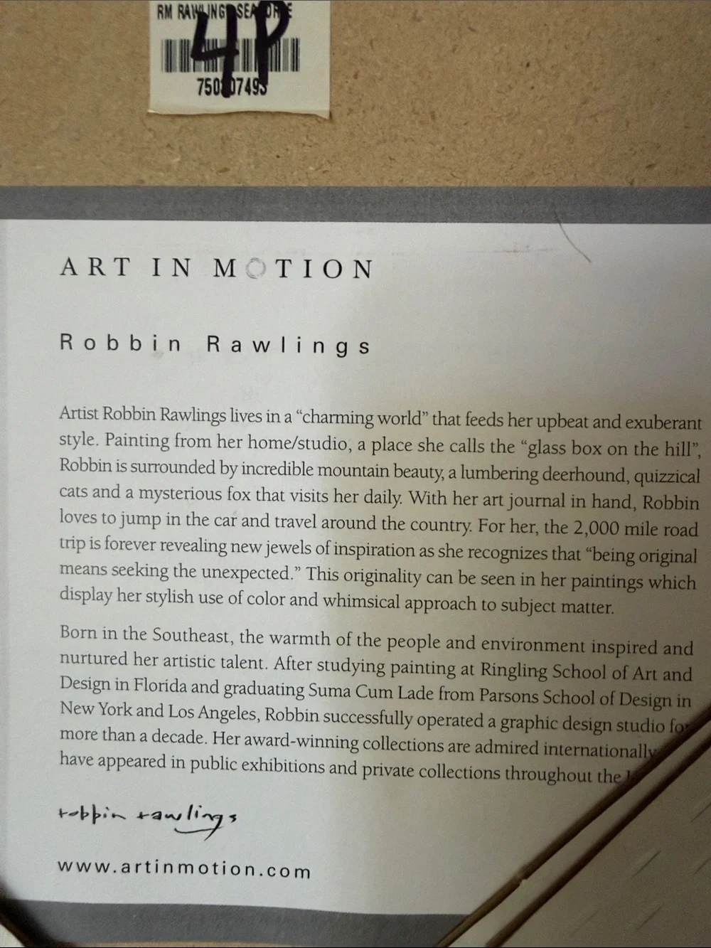 Z Gallery Art in Motion Under the Sea Collection by Robbin Rawlings.